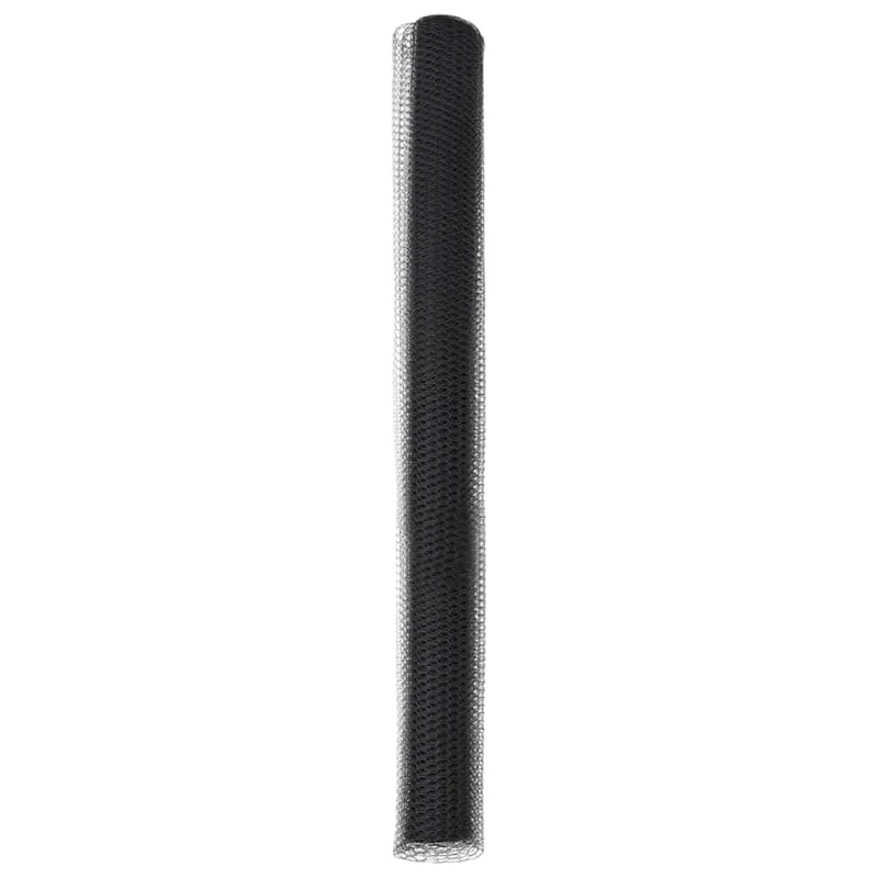 Heksagoninė tvora Pilka 1,5 x 10 m PVC