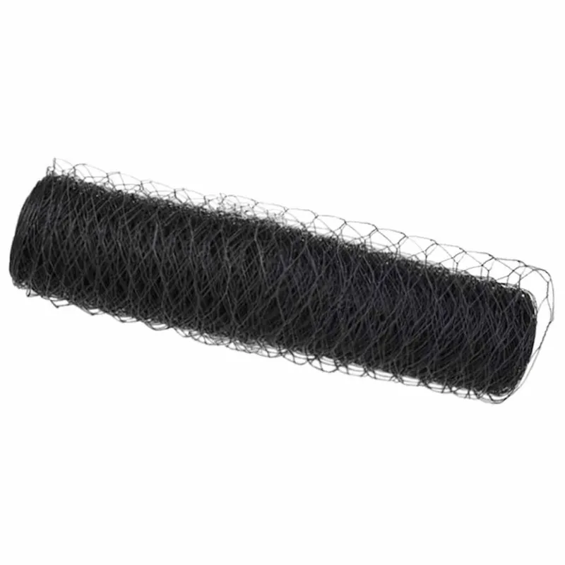 Heksagoninė tvora Pilka 0,4 x 25 m PVC