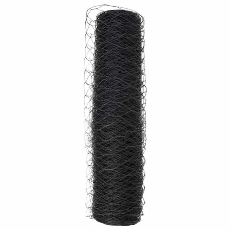 Heksagoninė tvora Pilka 0.8 x 25 m Plienas
