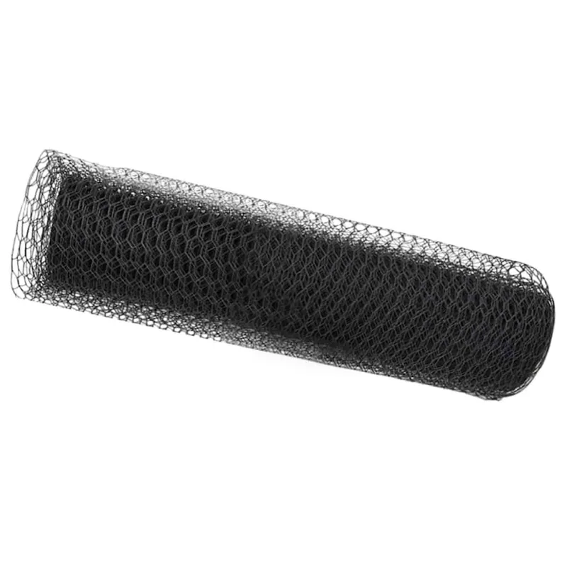 Heksagoninė tvora Pilka 0,4 x 50 m PVC