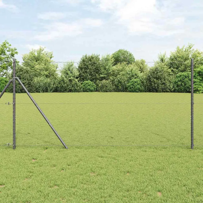 Heksagoninė tvora Pilka 1,4 x 50 m PVC