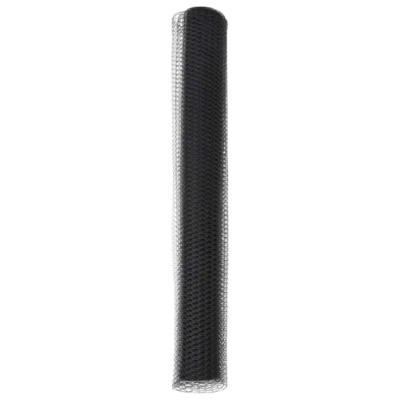 Heksagoninė tvora Pilka 1,4 x 50 m PVC