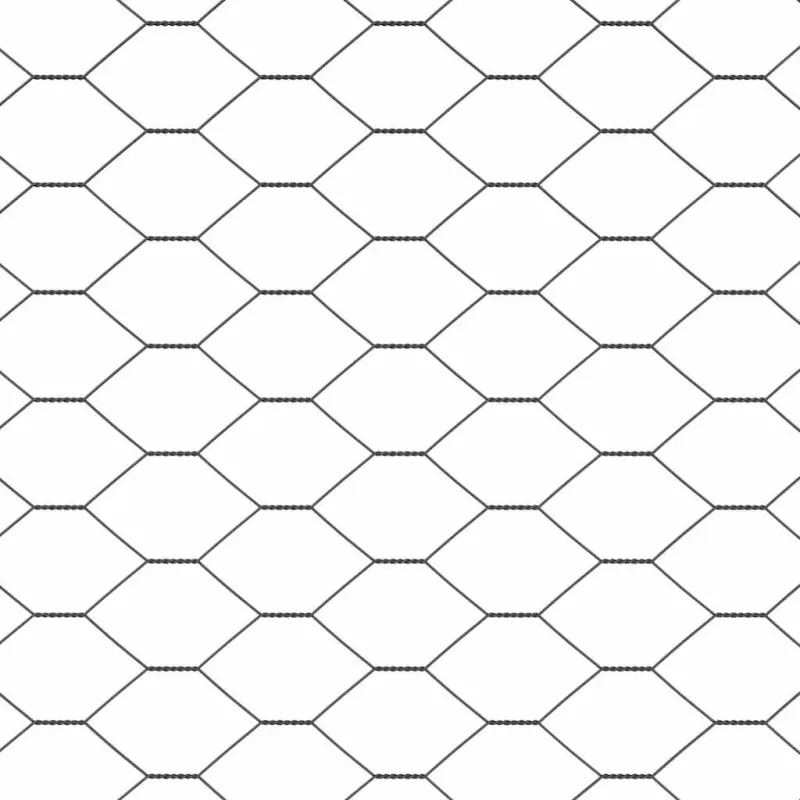 Heksagoninė tvora Pilka 1,5 x 50 m PVC