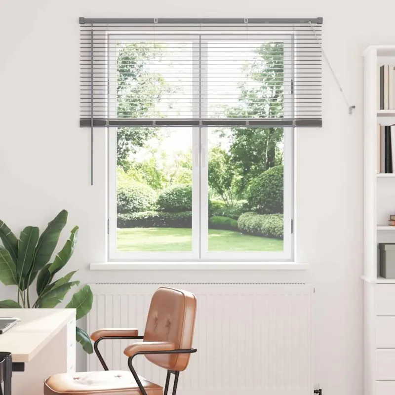 Venecijietiškos žaliuzės Sidabro 130 x 125 cm Aliuminis