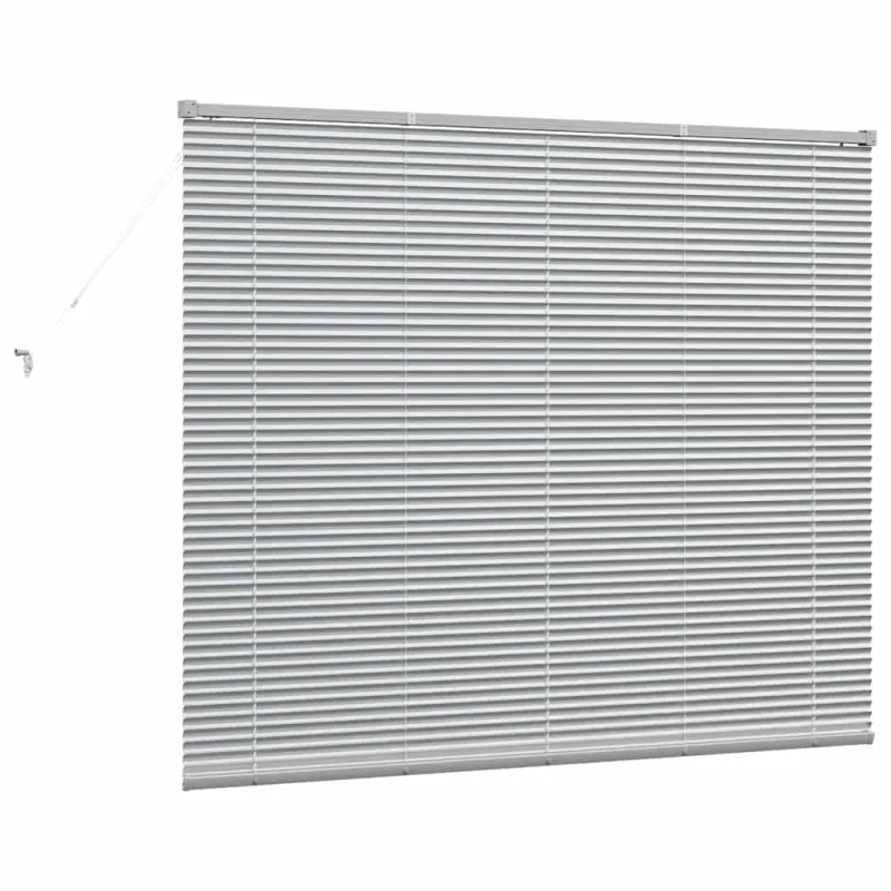 Venecijietiškos žaliuzės Sidabro 130 x 155 cm Aliuminis