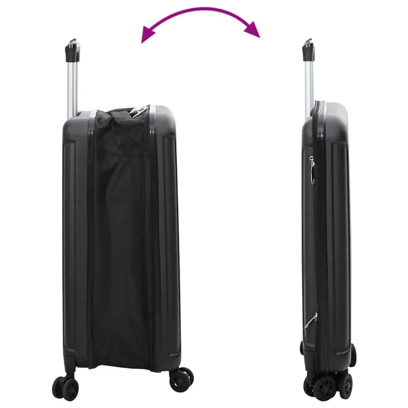Lagaminas su užraktu Juoda 34 x 23 x 55.5 cm ABS plastikas