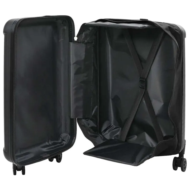 Lagaminas su užraktu Juoda 43 x 27 x 66 cm ABS plastikas