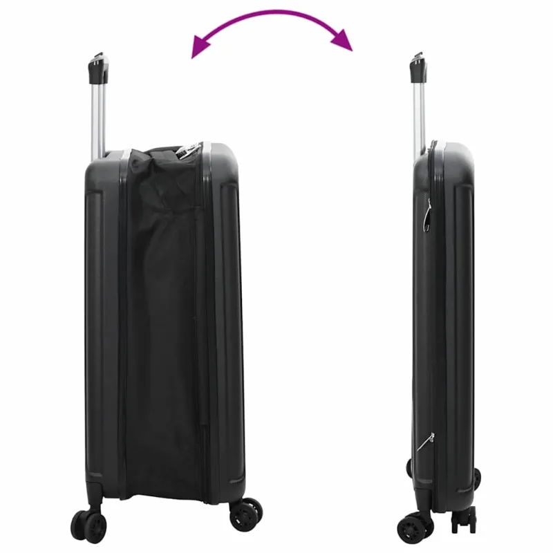Lagaminas su užraktu Juoda 43 x 27 x 66 cm ABS plastikas