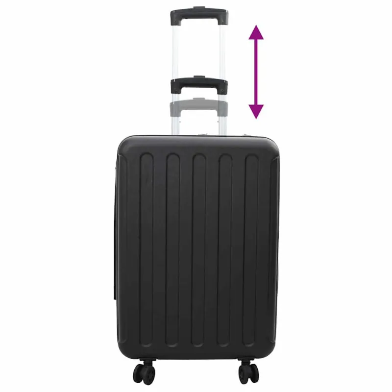 Lagaminas su užraktu Juoda 43 x 27 x 66 cm ABS plastikas