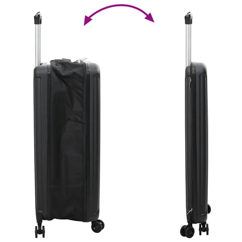 Lagaminas su užraktu Juoda 50 x 30 x 76 cm ABS plastikas