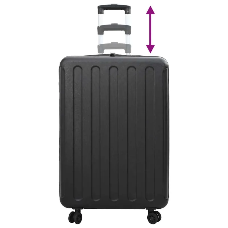 Lagaminas su užraktu Juoda 50 x 30 x 76 cm ABS plastikas