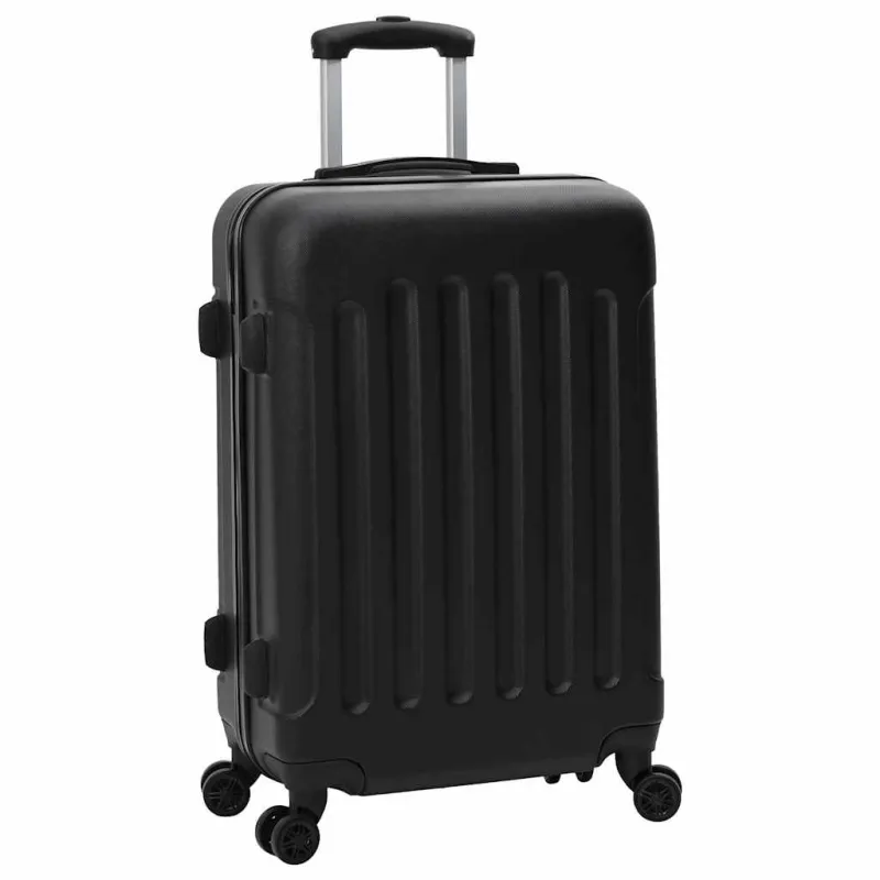 Lagaminas su užraktu 3 pcs Juoda 50 x 31 x 78 cm ABS plastikas