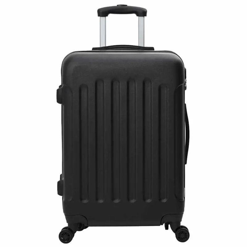 Lagaminas su užraktu 3 pcs Juoda 50 x 31 x 78 cm ABS plastikas