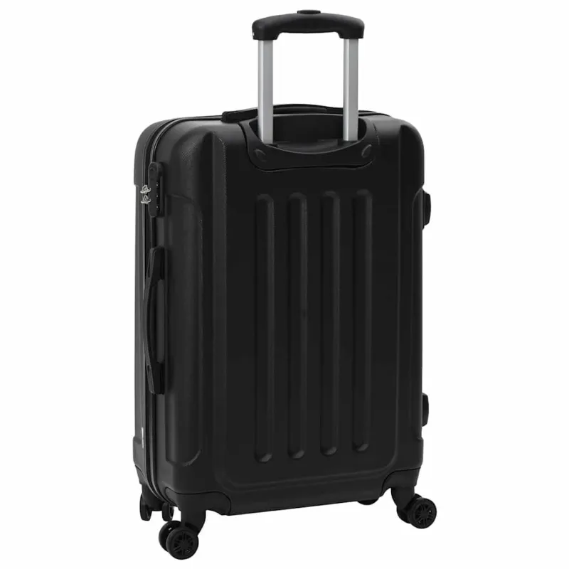 Lagaminas su užraktu 3 pcs Juoda 50 x 31 x 78 cm ABS plastikas