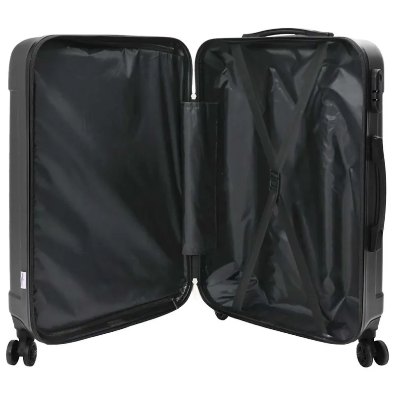 Lagaminas 3 pcs Tamsiai pilka 50 x 31 x 78 cm ABS plastikas