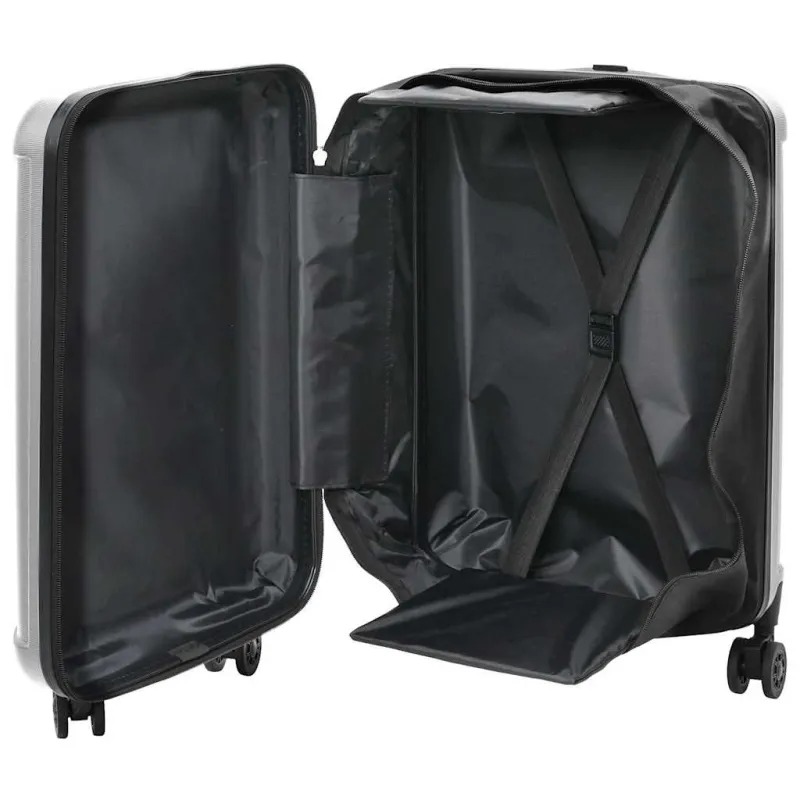 Lagaminas su užraktu Sidabro 34 x 23 x 55.5 cm ABS plastikas