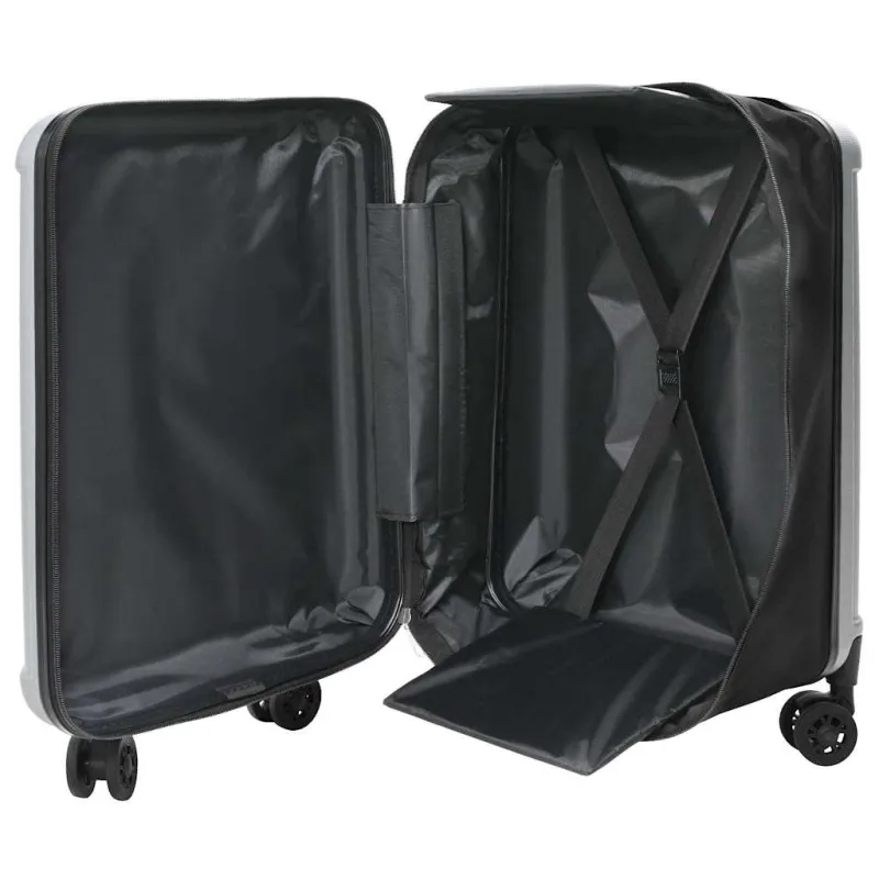 Lagaminas su užraktu Sidabro 43 x 27 x 66 cm ABS plastikas