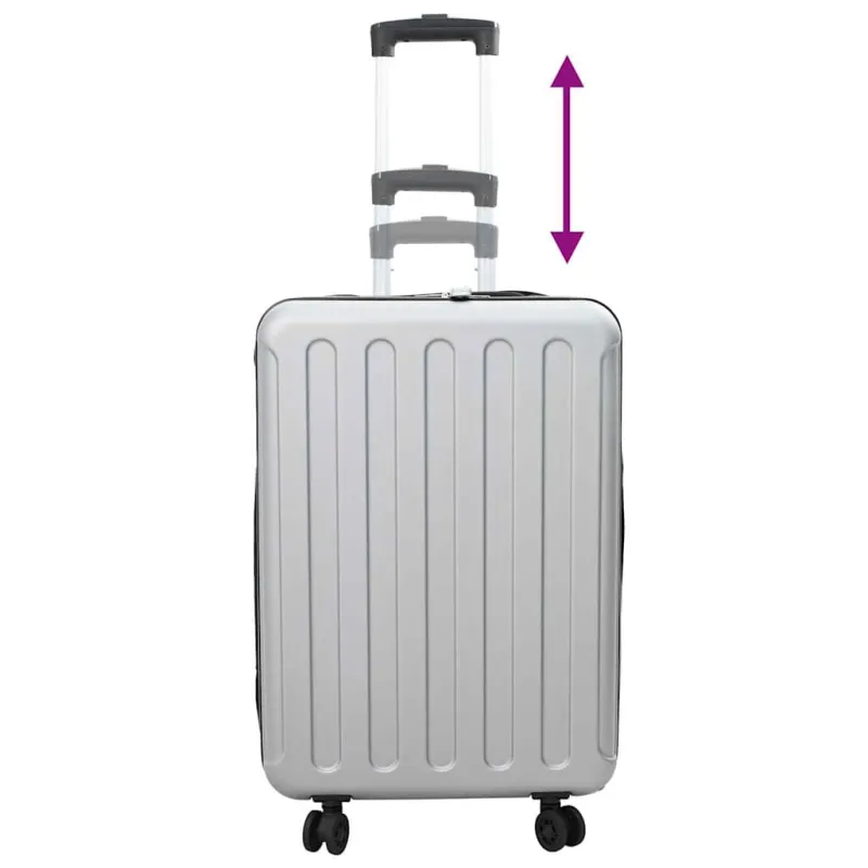 Lagaminas su užraktu Sidabro 43 x 27 x 66 cm ABS plastikas
