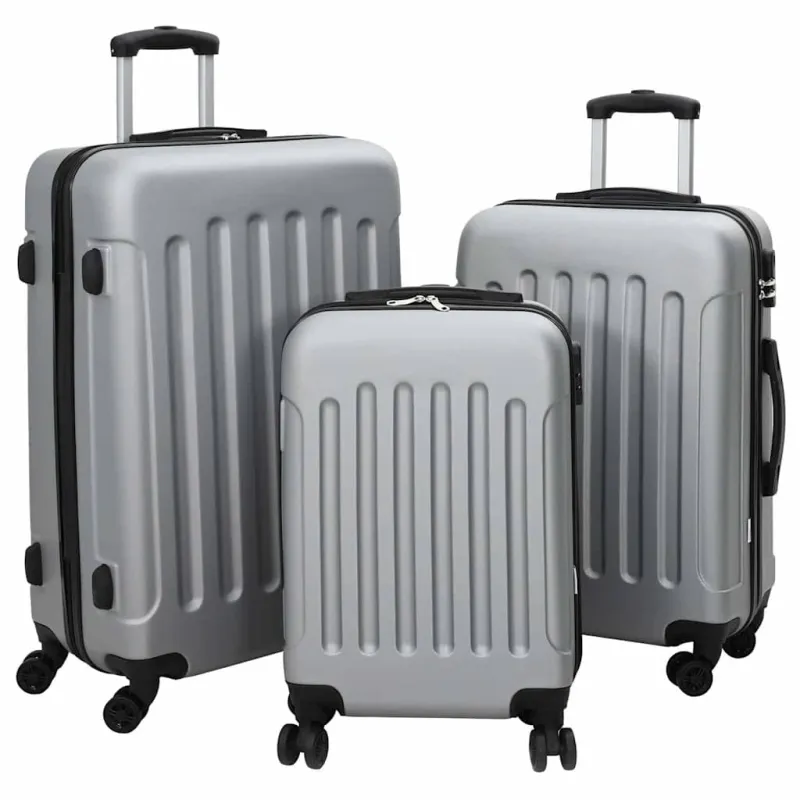 Lagaminas 3 pcs Sidabro 50 x 31 x 78 cm ABS plastikas