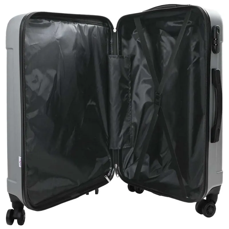 Lagaminas 3 pcs Sidabro 50 x 31 x 78 cm ABS plastikas