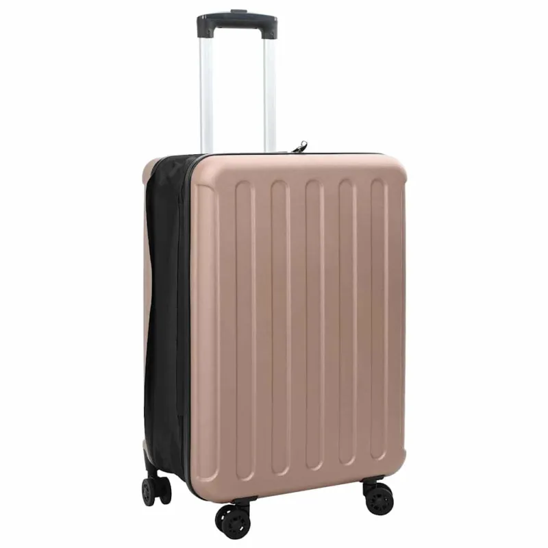 Lagaminas rožinis auksas 43 x 27 x 66 cm ABS plastikas
