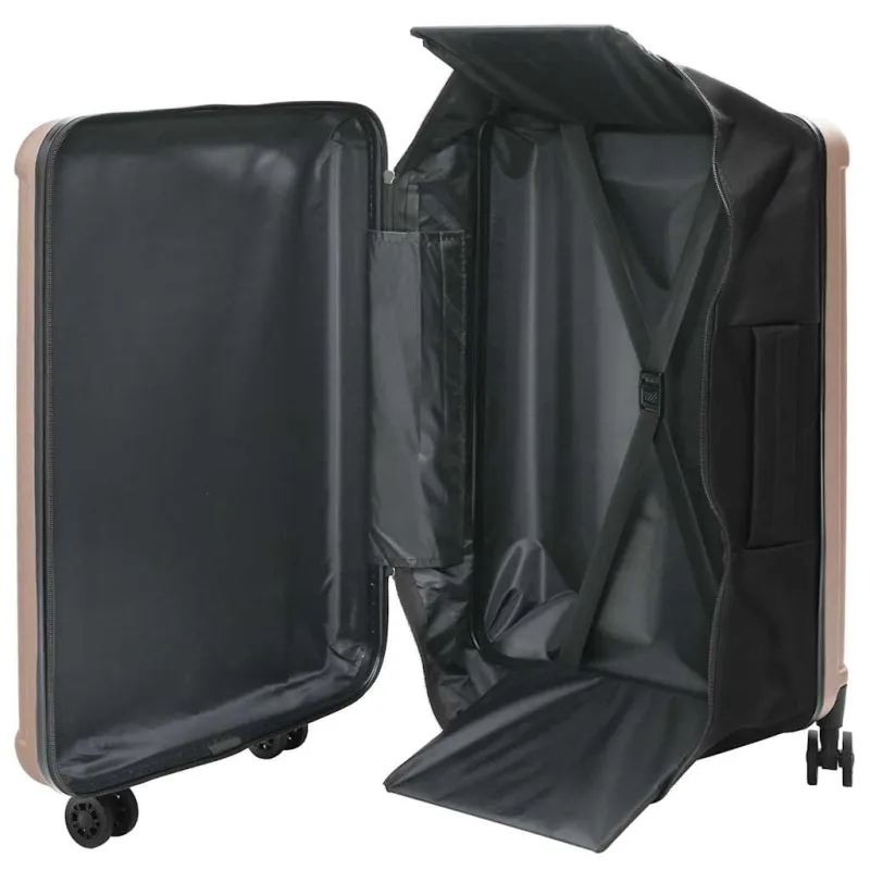 Lagaminas rožinis auksas 50 x 30 x 76 cm ABS plastikas