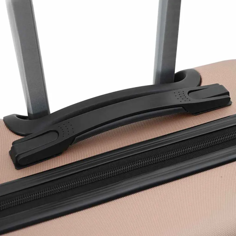Lagaminas 3 pcs Rožinė aukso 50 x 31 x 78 cm ABS plastikas