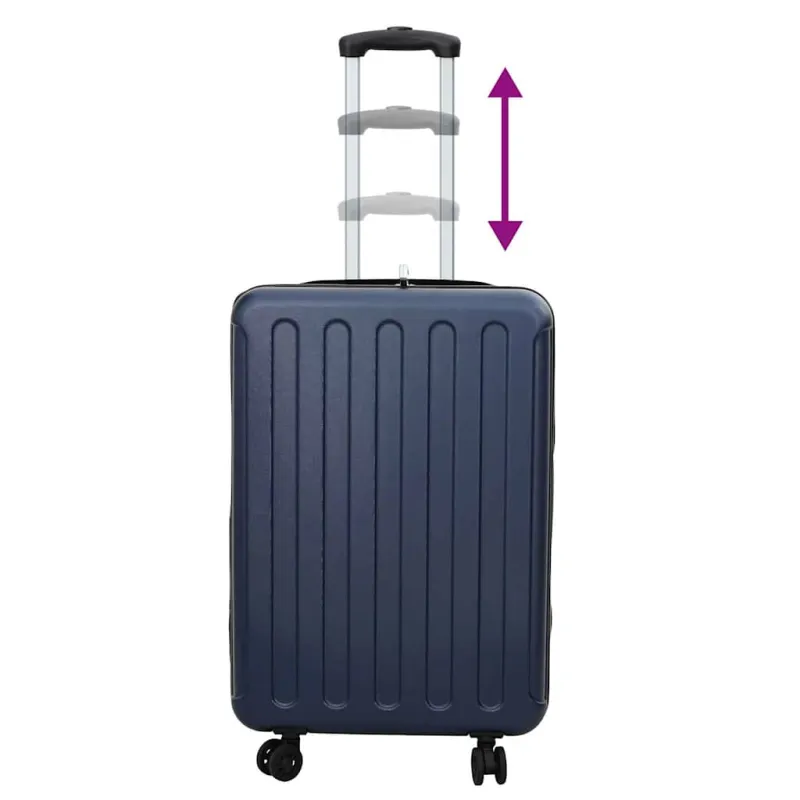 Lagaminas su užraktu Tamsi mėlyna 43 x 27 x 66 cm ABS plastikas