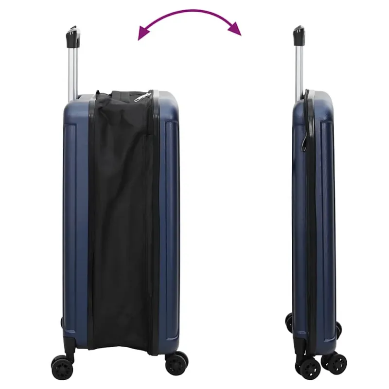 Lagaminas su užraktu Tamsi mėlyna 50 x 30 x 76 cm ABS plastikas