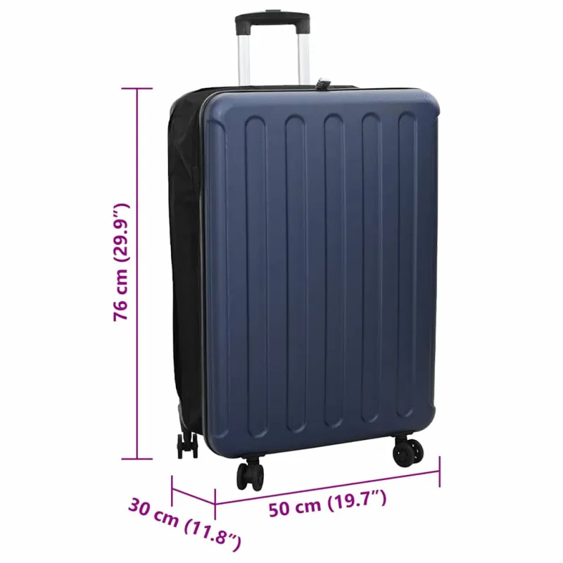 Lagaminas su užraktu Tamsi mėlyna 50 x 30 x 76 cm ABS plastikas