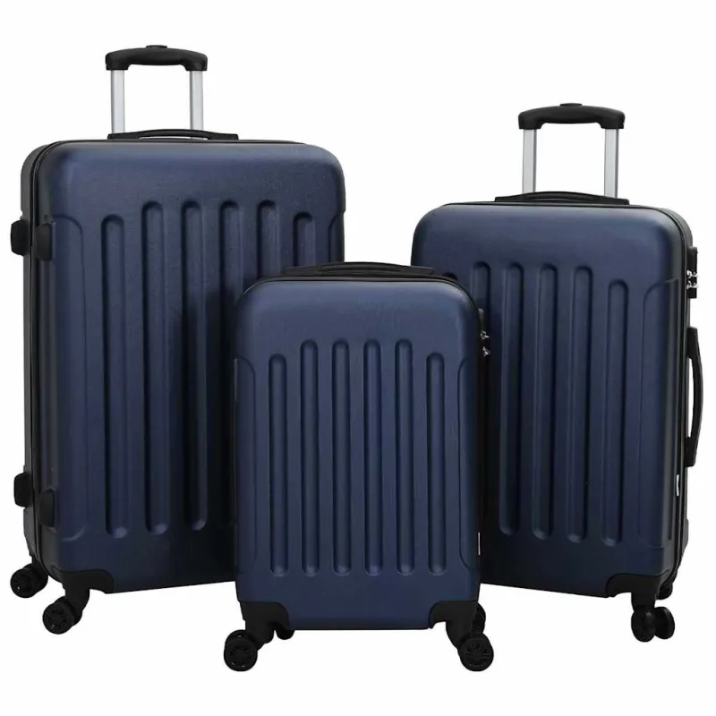 Lagaminas 3 pcs Tamsiai mėlyna 50 x 31 x 78 cm ABS plastikas