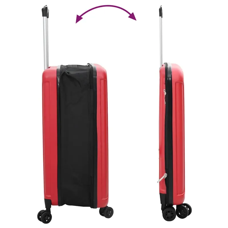 Lagaminas su užraktu Raudona 34 x 23 x 55.5 cm ABS plastikas