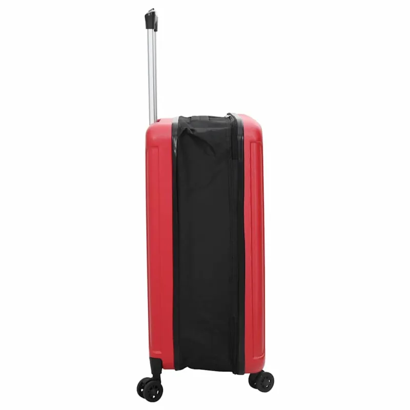 Lagaminas su užraktu Raudona 43 x 27 x 66 cm ABS plastikas