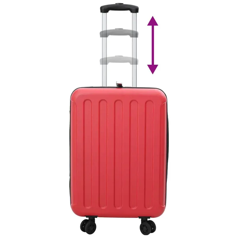 Lagaminas su užraktu Raudona 43 x 27 x 66 cm ABS plastikas