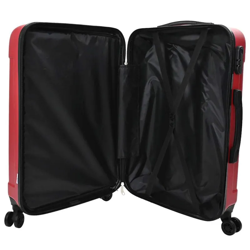 Lagaminas 3 pcs Raudona 50 x 31 x 78 cm ABS plastikas