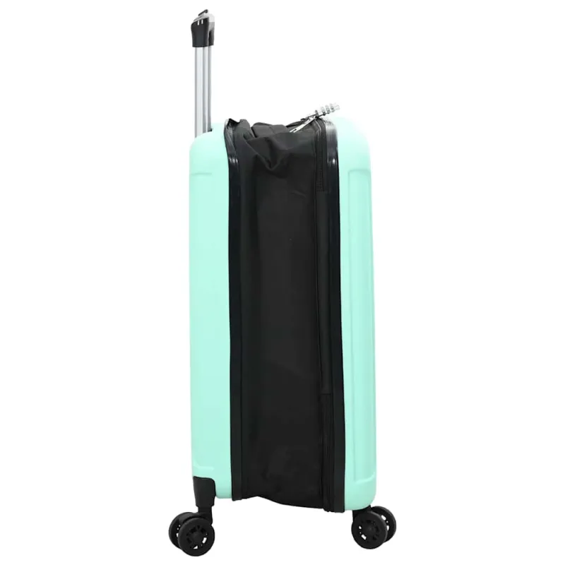 Lagaminas su užraktu Mėtų žalia 43 x 27 x 66 cm ABS plastikas