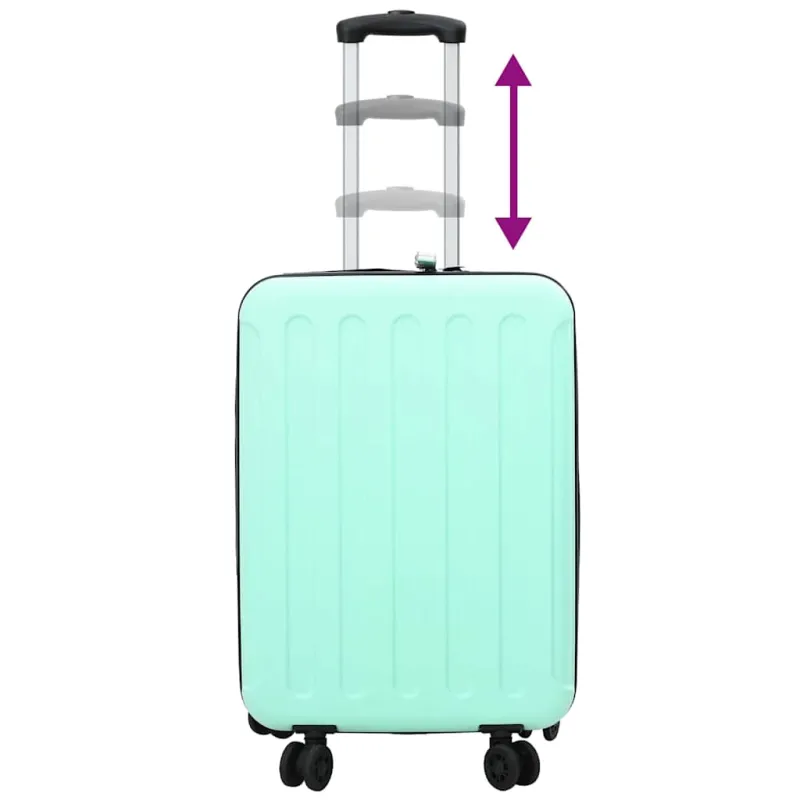 Lagaminas su užraktu Mėtų žalia 43 x 27 x 66 cm ABS plastikas