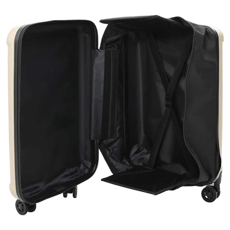Lagaminas su užraktu šampano 34 x 23 x 55.5 cm ABS plastikas