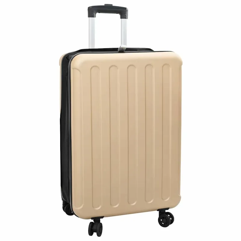 Lagaminas su užraktu šampano 43 x 27 x 66 cm ABS plastikas