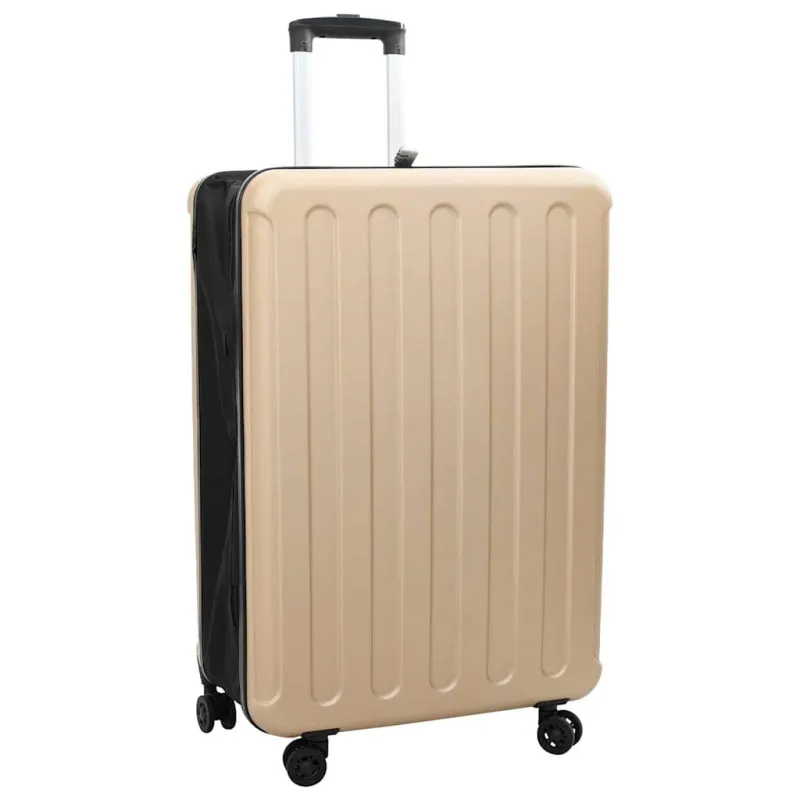 Lagaminas su užraktu šampano 50 x 30 x 76 cm ABS plastikas