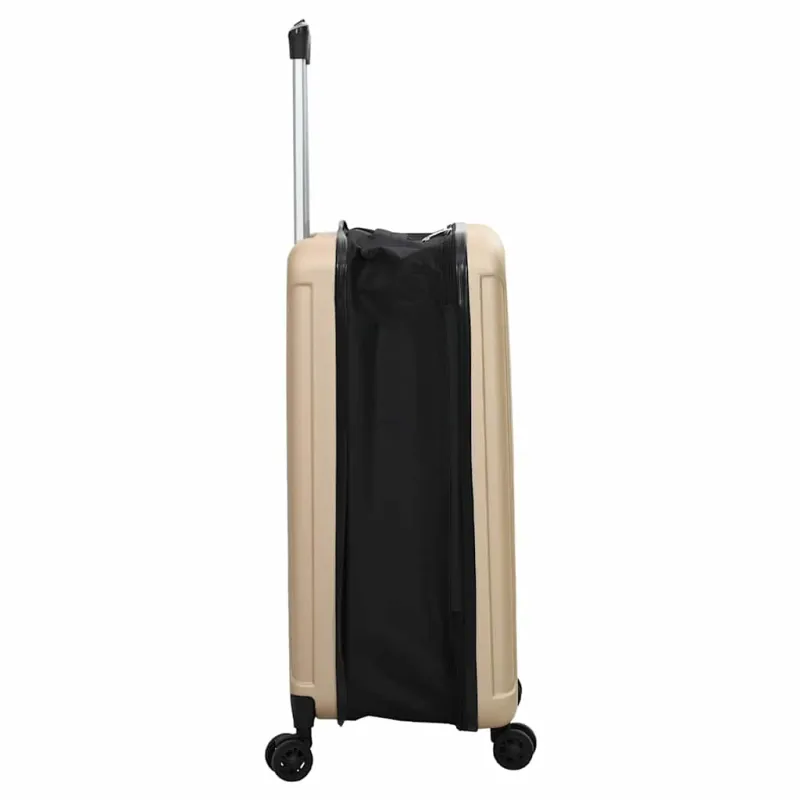 Lagaminas su užraktu šampano 50 x 30 x 76 cm ABS plastikas
