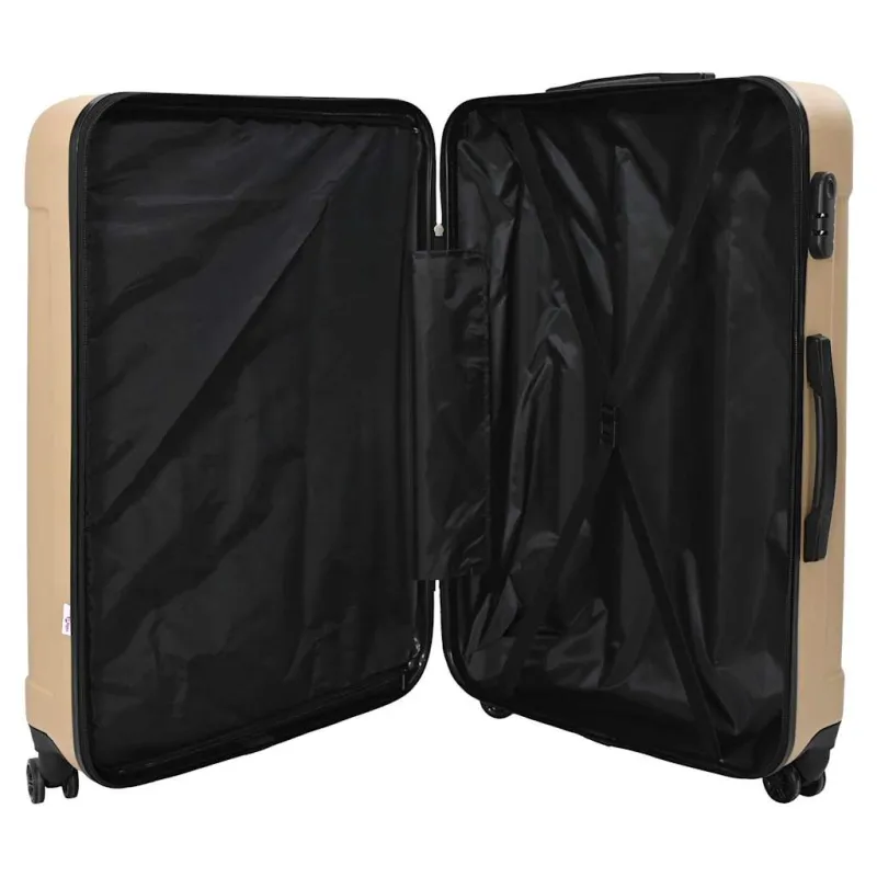 Lagaminas 3 pcs šampano 50 x 31 x 78 cm ABS plastikas