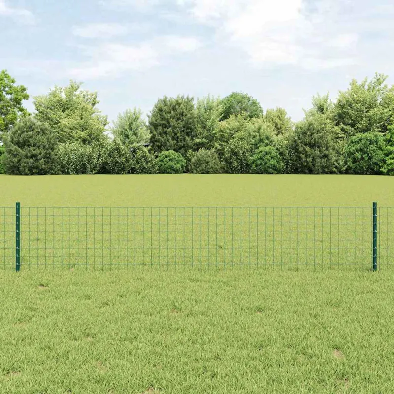 Įmontuotas tvoros stulpas 5 pcs Žalia 80 cm