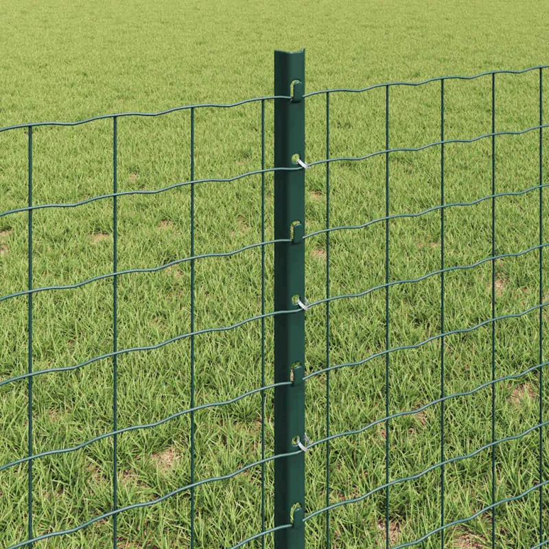Įmontuotas tvoros stulpas 11 pcs Žalia 100 cm