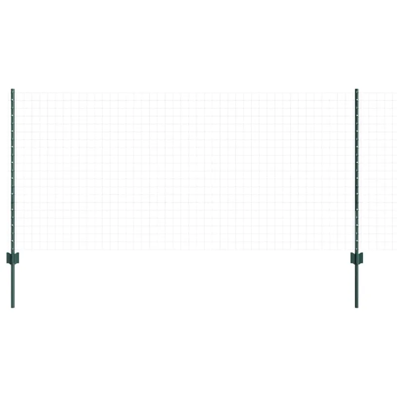 Įmontuotas tvoros stulpas 5 pcs Žalia 140 cm