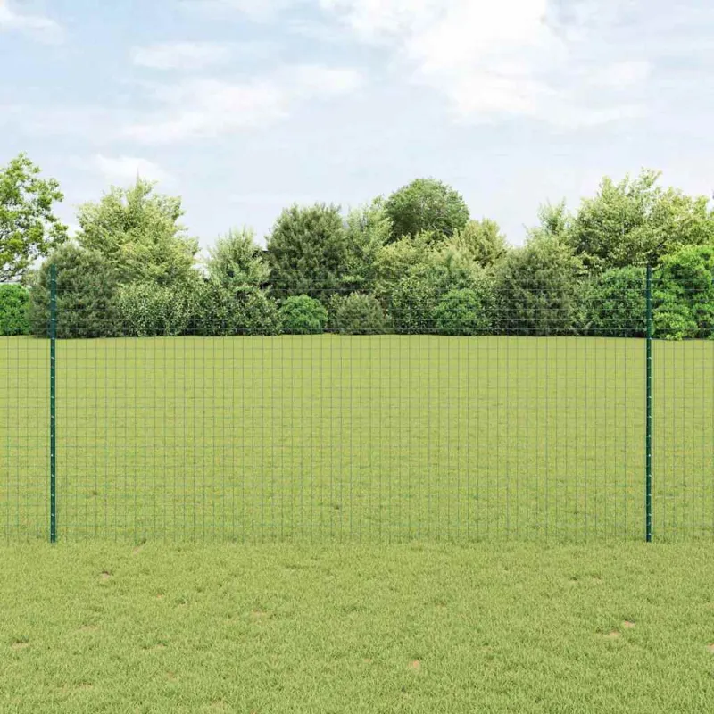 Įmontuotas tvoros stulpas 11 pcs Žalia 180 cm