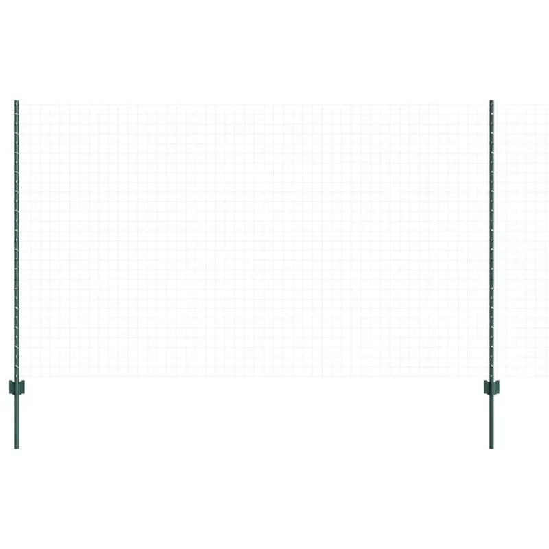 Įmontuotas tvoros stulpas 11 pcs Žalia 180 cm