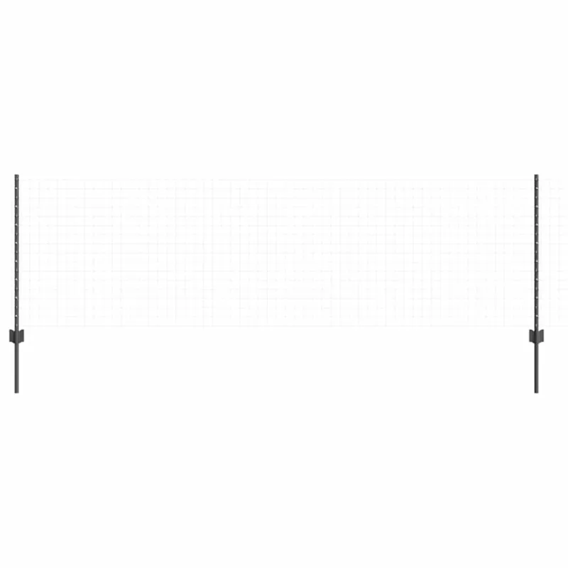 Įmontuotas tvoros stulpas 5 pcs Pilka 120 cm