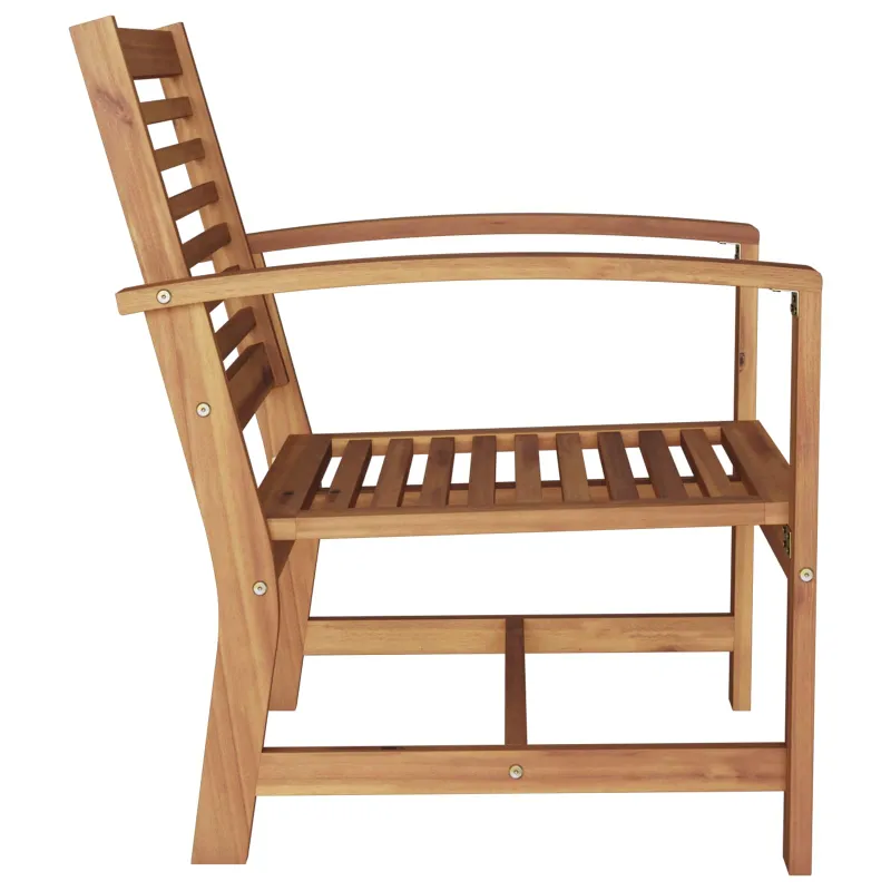 Kėdė 2 Vienetas Ruda 65 x 60 x 76,5 cm Kieto teka medžio