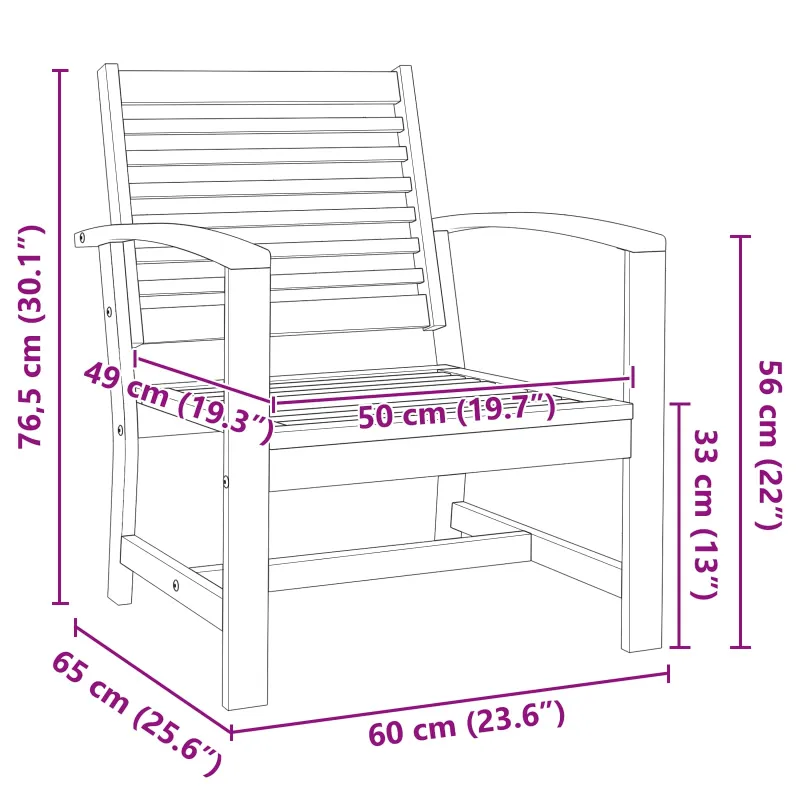 Kėdė 2 Vienetas Ruda 65 x 60 x 76,5 cm Kieto teka medžio